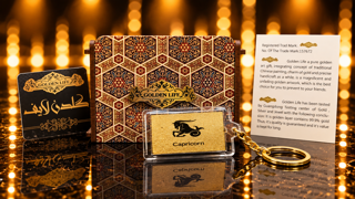 جاسوییچی نماد دکوراتیو تولد دی ماه ورقه فویل طلا اماراتی گلدن لایف