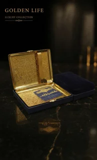 جا سیگار آبکاری طلا اماراتی