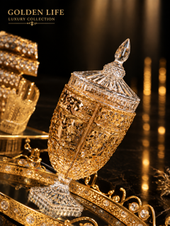 کلمن کریستال آبکاری طلا اماراتی